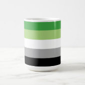 Aromantische Pride Strepen Koffiemok (Center)