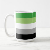 Aromantische Pride Strepen Koffiemok (Links)