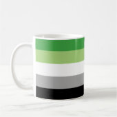 Aromantische Pride Strepen Koffiemok (Links)