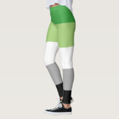 Aromantische Pride Strepen Leggings (Links)