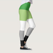 Aromantische Pride Strepen Leggings (Rechts)