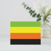 Aromantische Pride-vlag Briefkaart (Staand voorkant)