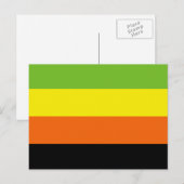 Aromantische Pride-vlag Briefkaart (Voorkant / Achterkant)