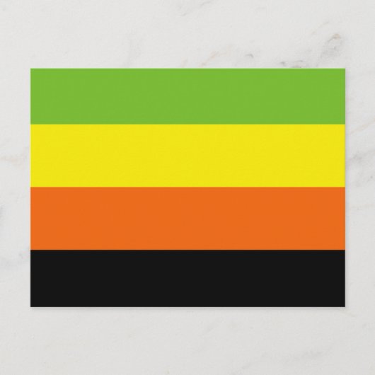 Aromantische Pride-vlag Briefkaart (Voorkant)