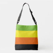 Aromantische Pride-vlag Crossbody Tas (Achterkant)