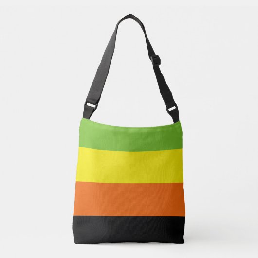 Aromantische Pride-vlag Crossbody Tas (Voorkant)