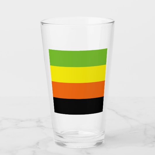 Aromantische Pride-vlag Glas (Voorkant)