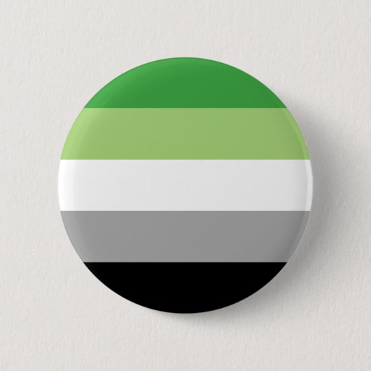 Aromantische Pride Vlag LGBTQ Ronde Button 5,7 Cm (Voorkant)