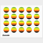 Aromantische Pride-vlag Ronde Sticker (Vel)