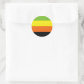 Aromantische Pride-vlag Ronde Sticker (Tas)