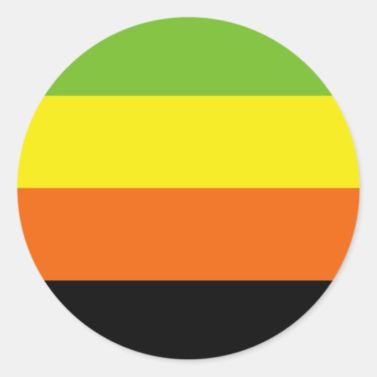 Aromantische Pride-vlag Ronde Sticker (Voorkant)