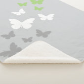 Aromantische Pride Vlinder Trail Sherpa Deken (3/4)