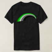 Aromantische regenboog t-shirt (Design voorkant)