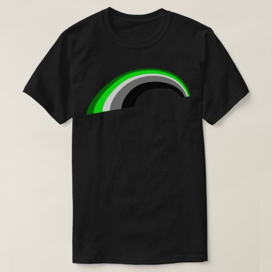 Aromantische regenboog t-shirt (Design voorkant)