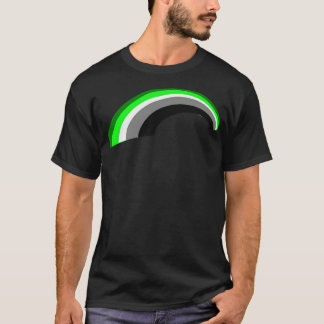 Aromantische regenboog t-shirt
