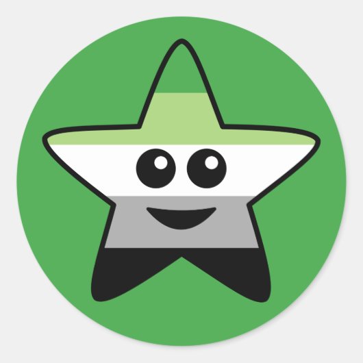 Aromantische Star Stickers (Voorkant)