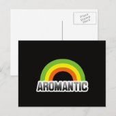 Aromantische trots briefkaart (Voorkant / Achterkant)