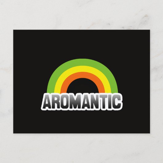 Aromantische trots briefkaart (Voorkant)