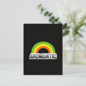Aromantische trots briefkaart (Staand voorkant)