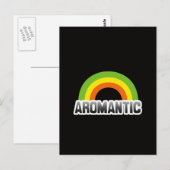 Aromantische trots briefkaart (Voorkant / Achterkant)