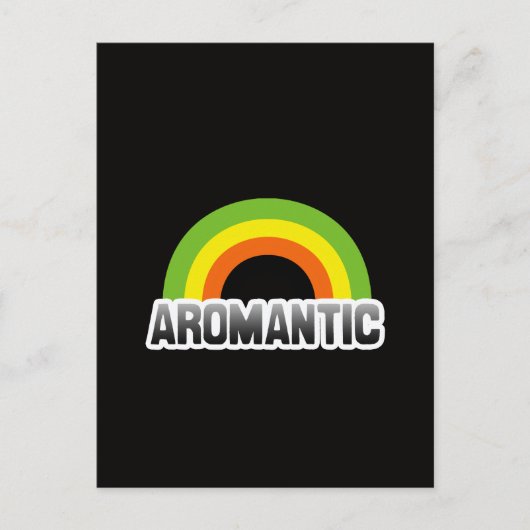 Aromantische trots briefkaart (Voorkant)