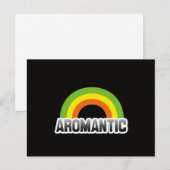 Aromantische trots briefkaart (Voorkant / Achterkant)