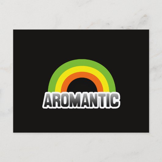 Aromantische trots briefkaart (Voorkant)