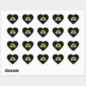 Aromantische trots hart sticker (Vel)