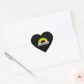 Aromantische trots hart sticker (Envelop)