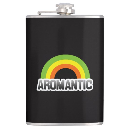 Aromantische trots heupfles (Voorkant)