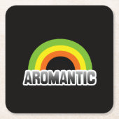 Aromantische trots kartonnen onderzetters (Voorkant)