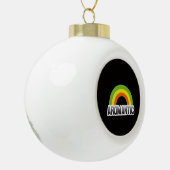 Aromantische trots keramische bal ornament (Links)