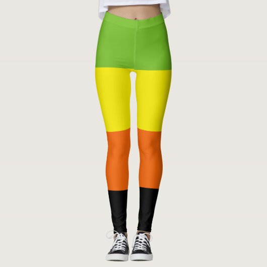 Aromantische trots leggings (Voorkant)