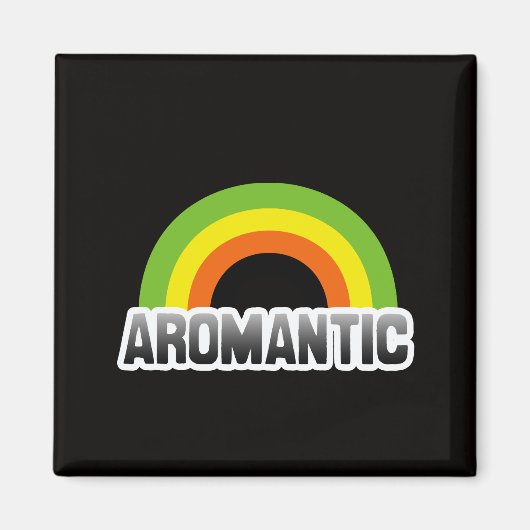 Aromantische trots magneet (Voorkant)