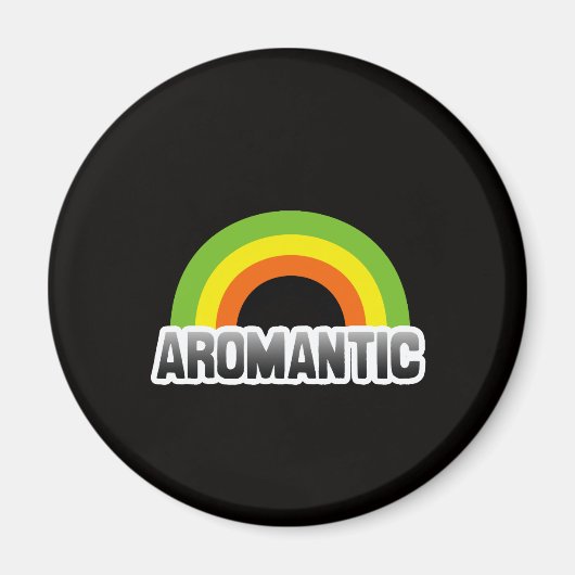 Aromantische trots magneet (Voorkant)