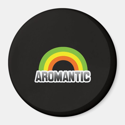 Aromantische trots magneet (Voorkant)