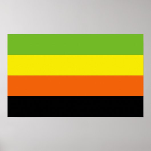 Aromantische trots poster (Voorkant)