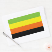 Aromantische trots rechthoekige sticker (Envelop)