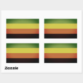 Aromantische trots rechthoekige sticker (Vel)