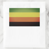 Aromantische trots rechthoekige sticker (Tas)