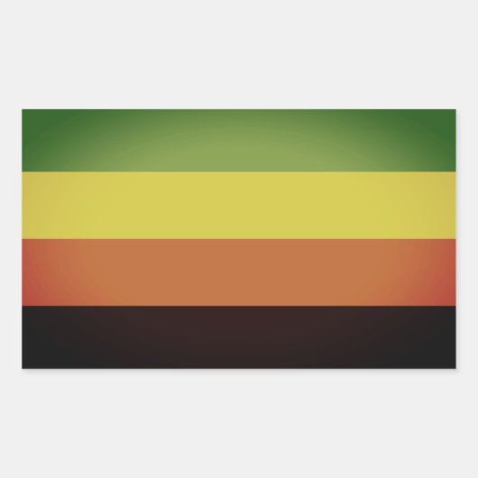Aromantische trots rechthoekige sticker (Voorkant)