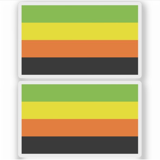 Aromantische trots sticker (Voorkant)