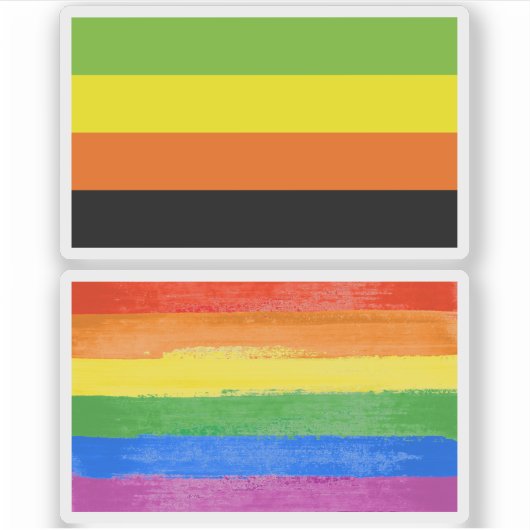 Aromantische trots sticker (Voorkant)