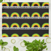 Aromantische trots theedoek (Gevouwen)