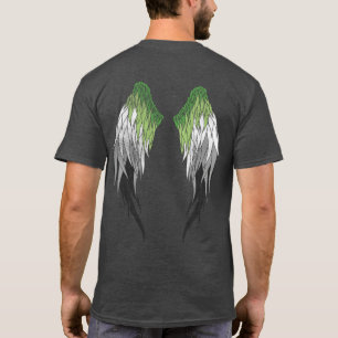 Aromantische Vlag - Angel Wings T-shirt