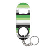 Aromantische Vlag Mini Flessenopener (Achterkant)