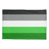 Aromantische vlag Pillowcase Kussensloop (Achterkant)
