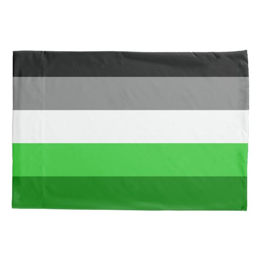 Aromantische vlag Pillowcase Kussensloop (Achterkant)
