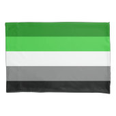 Aromantische vlag Pillowcase Kussensloop (Voorkant)