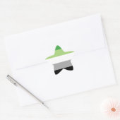 Aromantische vlag ster sticker (Envelop)